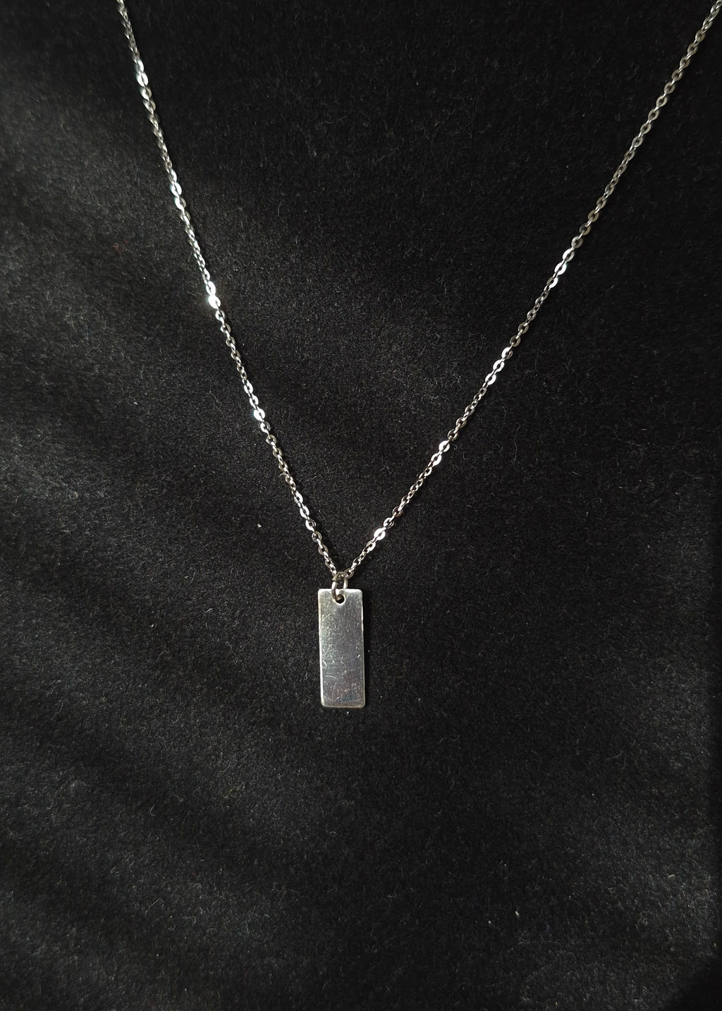 Silver Tag Necklace