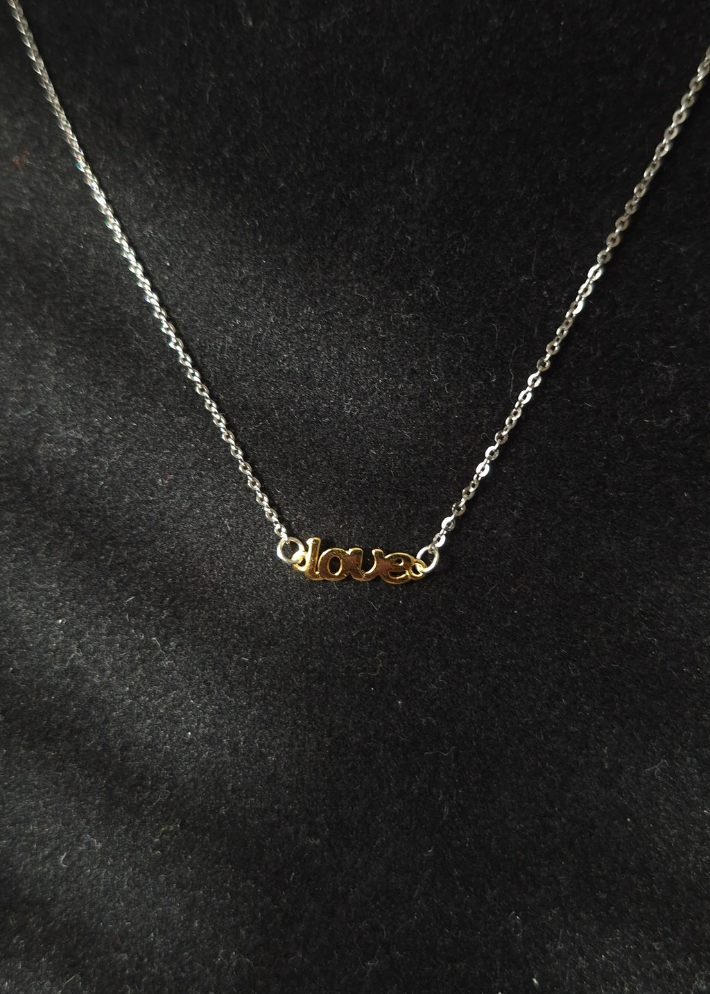 Mixed Metal Love Necklace