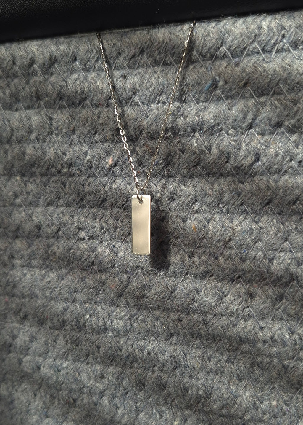 Silver Tag Necklace
