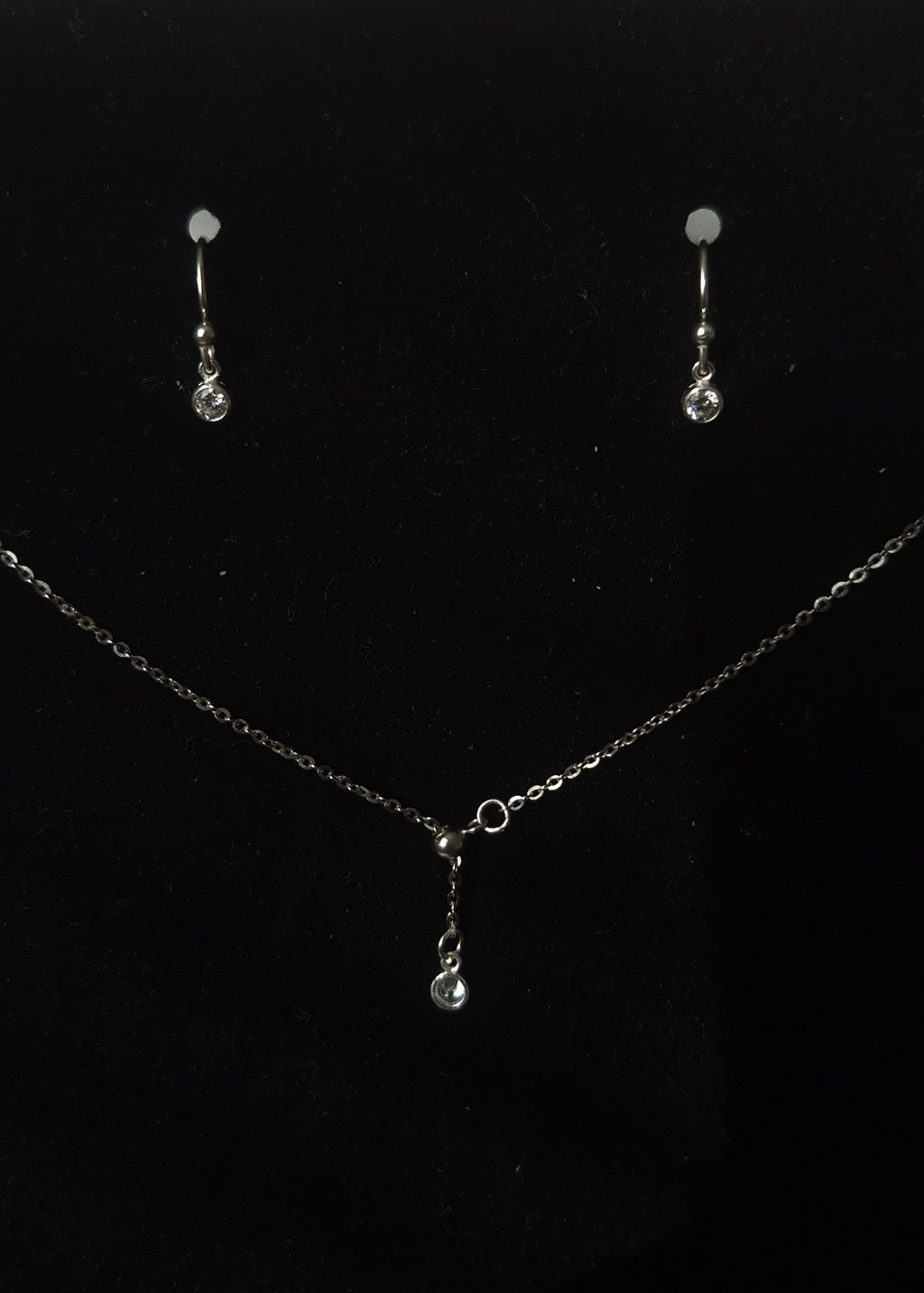 Tiny Crystal Drop Earrings