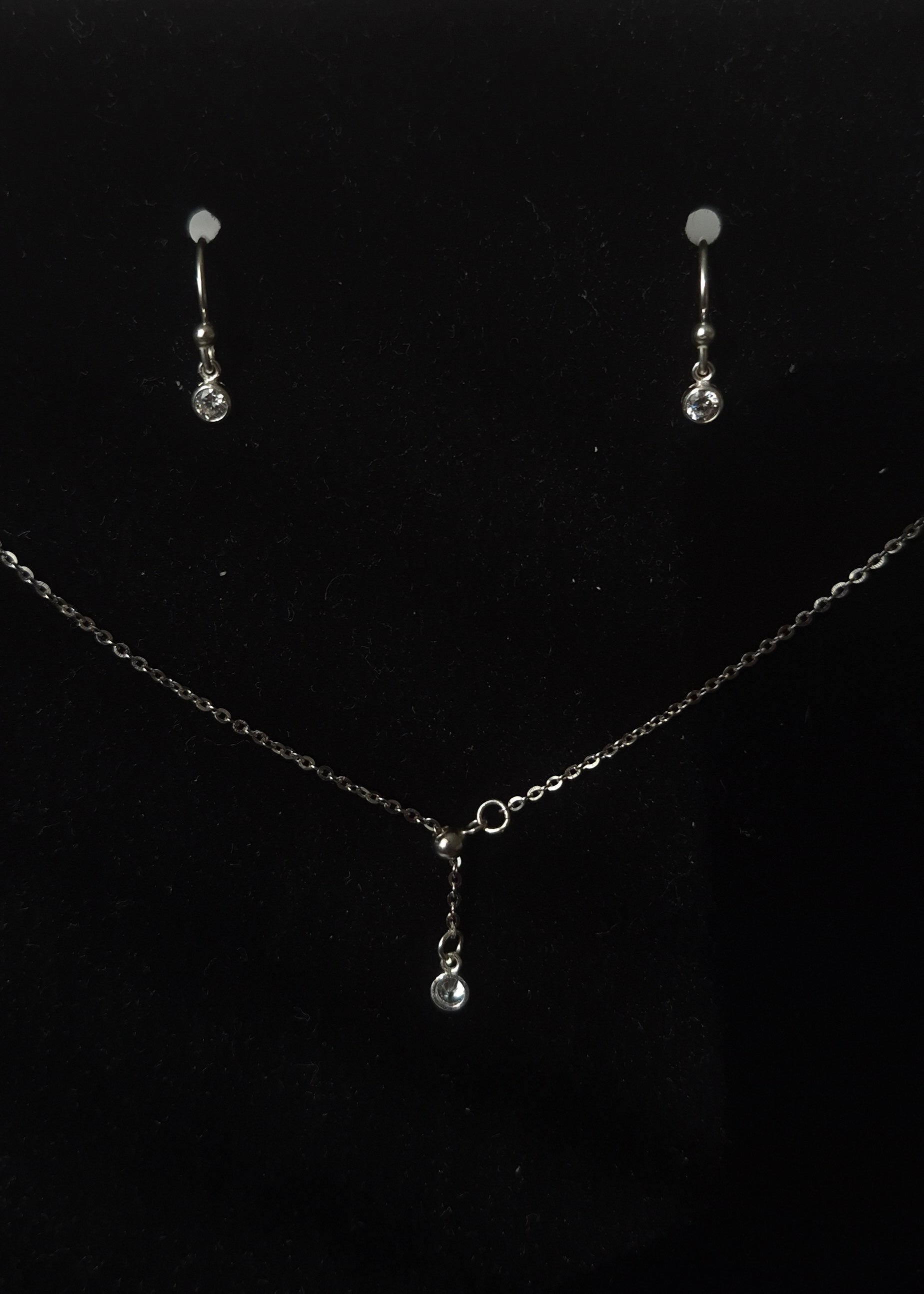 Tiny Crystal Drop Earrings