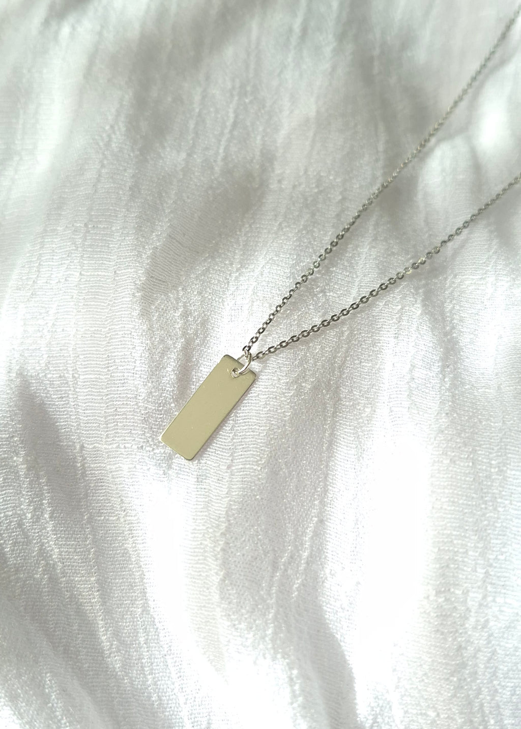 Silver Tag Necklace