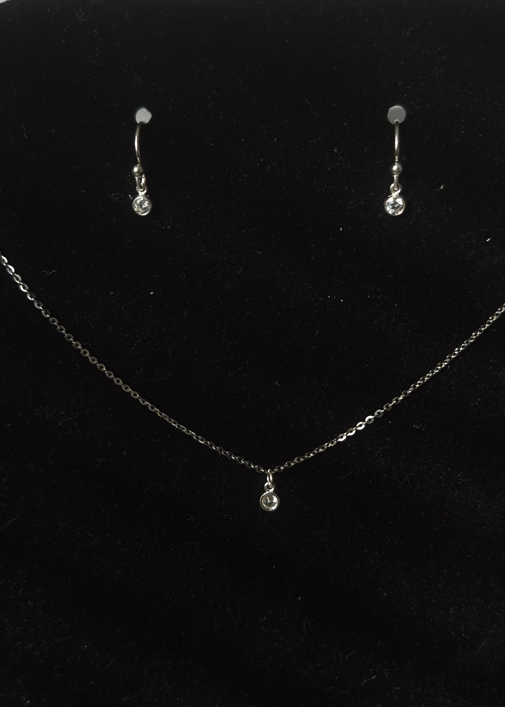 Tiny Crystal Drop Earrings